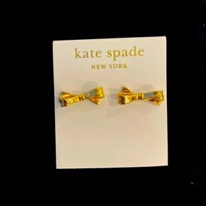 Kate Spade 14k gold fill bow earrings